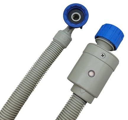 LICHTBLAU Manguera Aquastop I 5 m I 2990 Manguera de seguridad con certificación VDE para lavadoras y lavavajillas I 3/4 pulgadas con válvula de seguridad incluida
