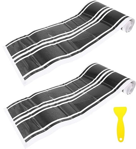 TINEASUR 1 Satz Motorlatte-Aufkleber car decoration autodeko pkw zubehör kfz zubehör autozubehör car sticker Dekorativer Autoaufkleber Auto-Vinyl-Aufkleber Auto dekorativer Aufkleber Black