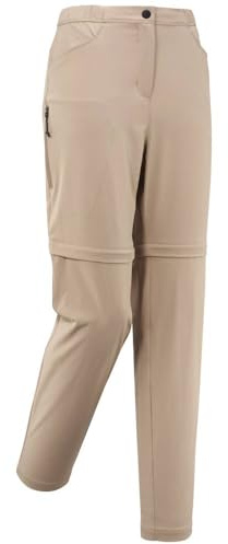 Lafuma Femme Zip-Off W Pantalon De Randonnée, Beige, S EU