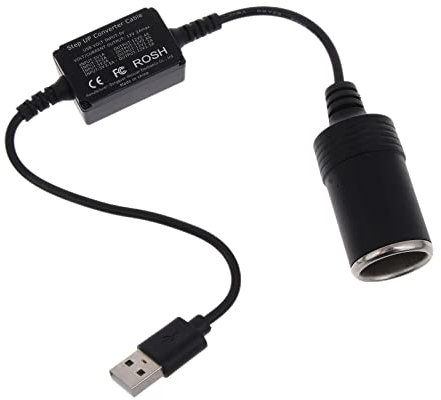 MEAKTSMI 0 36 M USB a 12 V Adattatore USB A 5 V Spina A 12 V Auto Accendisigari Presa Inverter Convertitore di tensione