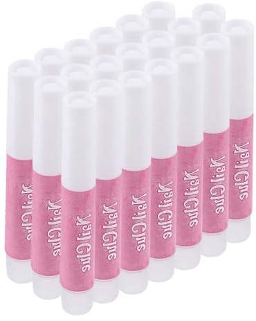 20 Pièces Colle Faux Ongles, Colle Ongle, 2g Colle Faux Ongles Extra Forte, Colle Capsule Ongle, Professionnelle Colle Ongle, pour Ongles Parfaite pour Les Faux Ongles Nail Art