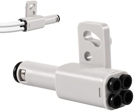 Adaptateur PTFE 4 en 1 pour connecteur d'extension Bambu Lab pour 4 modules d'alimentation et AMS - Support multi-matériaux (TPU 95A/PET-CF) - Compatible avec les imprimantes 3D X1/P1 Series (X1C, X1E