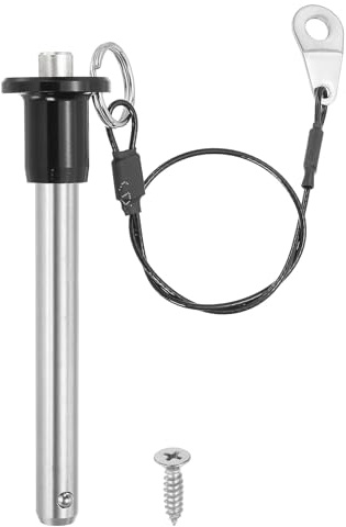 PATIKIL Goupille à Libération Rapide 8mm Dia 304 Acier Inoxydable Argent