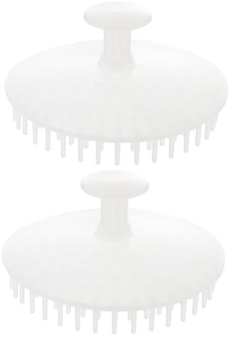 Hohopeti 2 Stück Kopfhaut Shampoo Bürste Leichte Ergonomische Duschbürste aus Sicherem Weich und Multifunktional für Sanfte Kopfhautmassage bei Nassem und Trockenem Haar Zufällige Farbe
