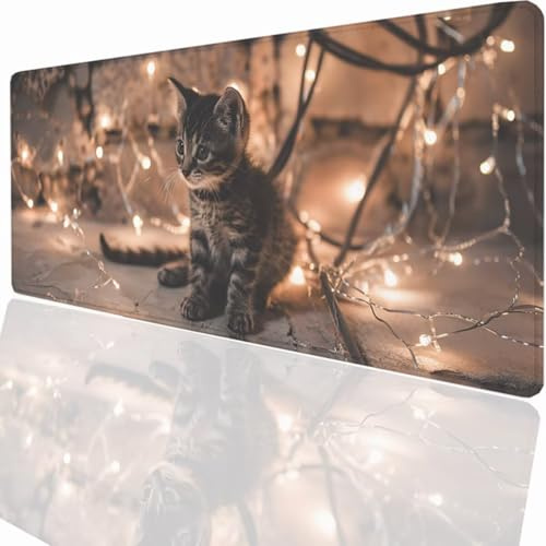 Alfombrilla Ratón Gaming XXL, Gaming Mouse Pad 1500x800x3mm, Protector Escritorio Antideslizante, Alfombrilla de Ratón Animal Mousepad Grande, Tapete Raton para Jugadores de PC Oficina PjY6778 0-I