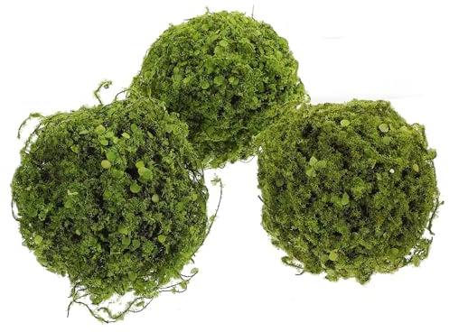 Tofficu 3 Pezzi Piante Finte Sospese al Soffitto in Plastica, Sfere di Arte Topiaria Verde Naturale, Decorazioni Floreali Artificiali per Casa, Ufficio e Negozi