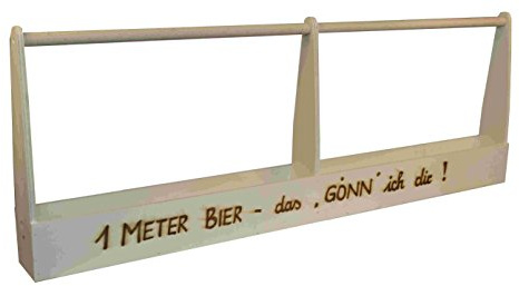 Leben mit Holz Bierträger 1 Meter Bier