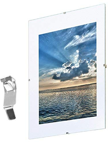 Mein Landhaus - Marco de fotos, marco para certificados, sin marco, cristal normal, vidrio normal, soporte de fotos, MDM acrílico vidrio, 70 x 100 cm