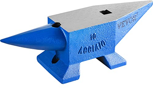 Happybuy Enclume de forgeron 22lbs(10 kg) Enclume d’acier Noir Forger Riveter Aplatir Former le métal Travail du métal Traitement thermique Bijoutier Marteau comme cadeau Portable Robuste En sécurité