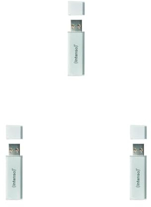 Intenso Alu Line - Chiavetta USB da 4GB - Pendrive USB 2.0, Argento (Confezione da 3)