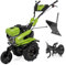 VITO - Motoculteur thermique à essence 212 cm3 7CV moteur 4T Transmission courroie Largeur 70-85cm Buteur + fraises
