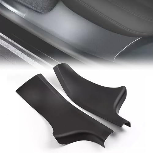 Wocch Lot de 2 protections de seuil de portière pour Tesla Model Y 5 places (ne convient pas pour 7 Steater) - Bande de protection pour pédale de voiture