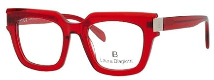 Laura Biagiotti LBV06 Lesebrille, quadratisch, rot