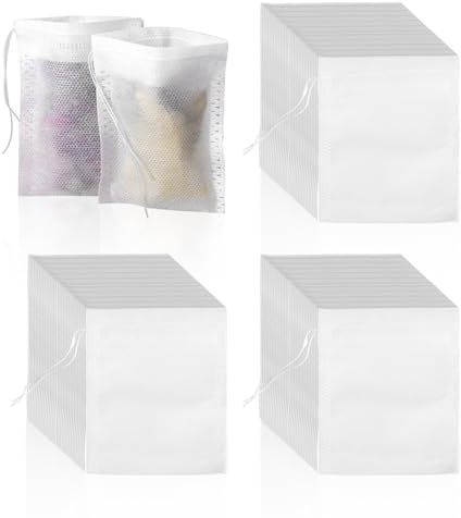 500 bustine da tè, bustine da tè, bustine da tè in tessuto non tessuto, sacchetti filtro da tè, uovo da tè, sacchetti da tè multifunzionali, adatti per tè, materiali medici, spezie (6 x 8 cm)