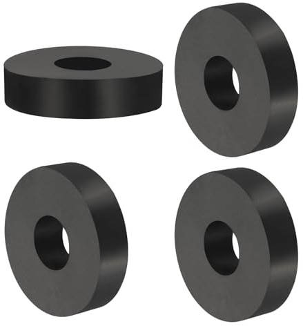 PATIKIL 4 Pièces Entretoise en Caoutchouc 15mm ID X 40 OD X 10mm T | Polyvalente, Rondelles D'Isolation Anti-Vibrations en Néoprène, pour Boulons Hvac Accessoires de Voiture