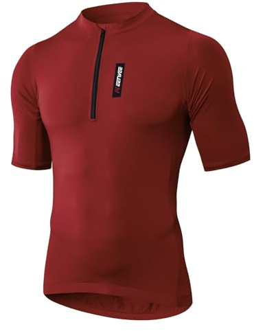 MEETWEE Radtrikot Kurze-/Langarm Radtrikots für Herren,Fahrradbekleidung Herren,T-Shirts für Radfahrer,Atmungsaktives Radtrikot,Schnell trocknendes Fahrradtrikot,Rennrad-Trikot.