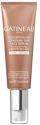 GATINEAU Golden Glow Gradual Tan Face Serum - 50ml, Hyaluronic Acid & Marine Bio-Retinol, Smooths Complexion, Natural and Radiant Glow, Suitable for Sensitive Skin, Light/Medium