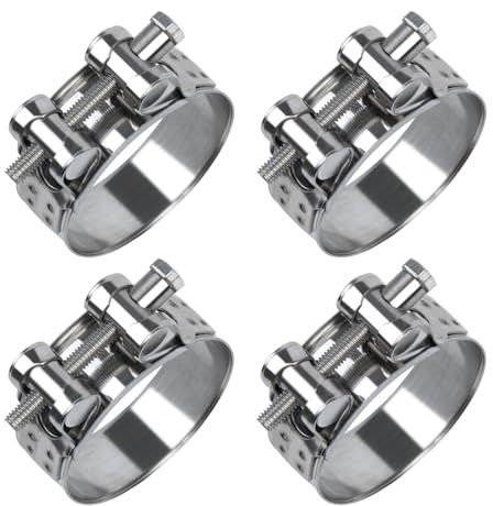 ilauke 4x Gelenkbolzenschelle Edelstahl 48-51mm, Schlauchschellen Set