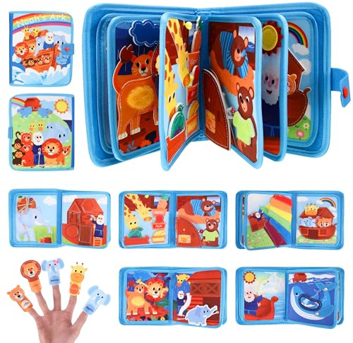 Busy Board Montessori Spielzeug Quiet Book ab 1 2 3 Jahre mit Zoo Theme 18 Klassische Aktivitäten für Frühe Bildung Activity Board für Jungs Mädchen Kleinkinder Geschenke Geburtstag Spielzeug