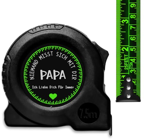 LUXHOMY Papa Geschenk, Weihnachtsgeschenke für Papa, Messband Geschenke für Vater – Weihnachts- und Geburtstagsgeschenke für Vater, Langlebiges Messband 7,5 m