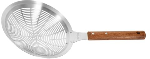 DOITOOL Cucharón Espumadera Ranurado Acero Inoxidable 304 Grande 24 Cm Resistente Ligero Colador Cocina Hogar Para Servir y Escurrir 1 Unidad