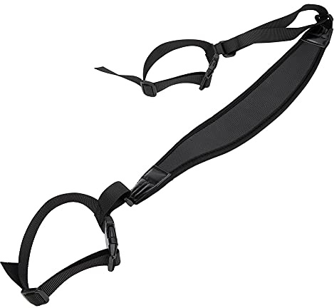 Fockety Sangle de Support de Trépied, Longueur Réglable, Nylon Durable, Plastique Noir, Outil de Transport Léger pour Trépied, Support de Lumière, 1 Pièce pour les Voyageurs