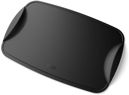 Wundermix – WunderBoard V2 Schneidebrett – 29x21cm – Midnight Black | Flexibel & messerschonend, Schneidematte & Einfüllhilfe, hochwertiges Schneidebrett, spülmaschinengeeignet
