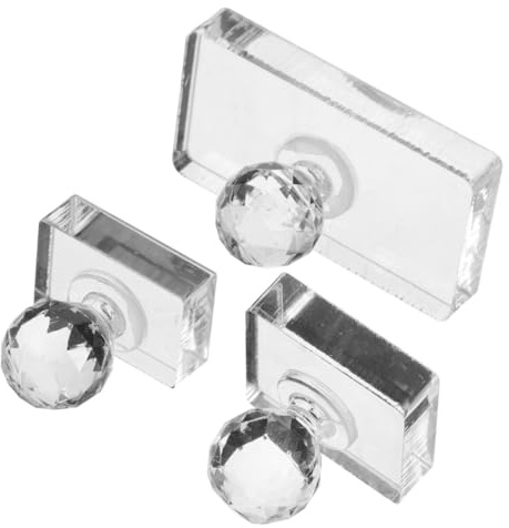 Cabilock Kit 3 Pezzi Strumenti per Pressare Ombretti e Illuminanti in Plastica Effetto Pressatura Fine e Praticità Portatile per Make-up Fai da Te
