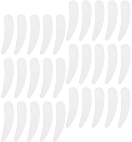 TOPPERFUN 100 PCS Espátula Cosmética de Plástico Mini Cuchara para Mascarilla Facial Aplicador de Crema de Ojos y Maquillaje Espátulas Desechables for Cuidado de la Piel Belleza y Viaje