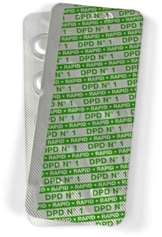 DPD 1 Rapid Tabletten Water-i.d. - Chlor-Testtabletten für Pool & Whirlpool - Schnell löslich für manuelle Pooltester - Made in Germany - Nicht für Photometer geeignet (100 Stück)