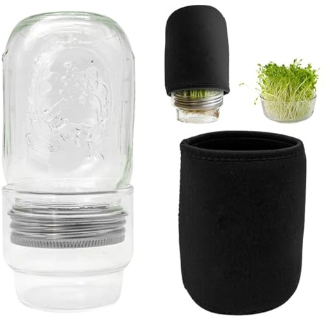 Pot de germination à large ouverture | Kit de culture de légumes sains et de brocoli – Pour jardiniers, débutants, fermiers, cuisine, comptoir, rebord de fenêtre, garde-manger, maison, appartement
