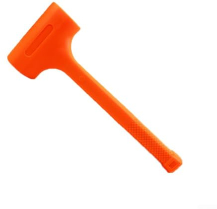 Marteau d'installation en caoutchouc, maillet non élastique en fibre droite pour assemblage, sol pour pose de carrelage et travaux de montage de meubles (0,2 kg)