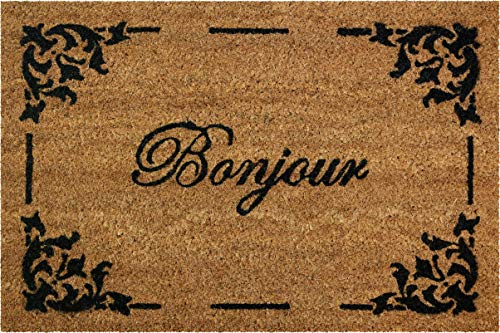 ID Mat Coco text Bonjour Coco text, PVC, Ecru, 40x60x1, 5 cm