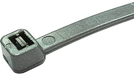 100 Pack - Cable Ties - 4.8mm x 300mm - Silver/Grey