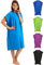 Fit-Flip Asciugamano per cambiarsi in Spiaggia, Poncho ad Asciugamano in Microfibra Leggera e ad Asciugatura Rapida, Accappatoio Compatto Per Cambiarsi taglia: L colore: blu-verde