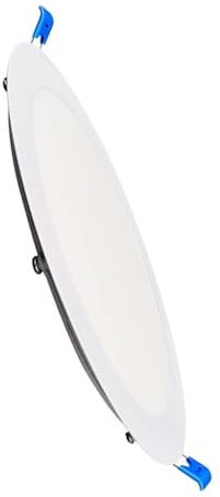 M Ledme - Pannello LED rotondo da incasso 20W, 2000 lumen, Pannello rotondo extrapiatto. 220 mm, 20 W, colore luce fredda (6000k), taglio standard, incasso interno. LM5210.