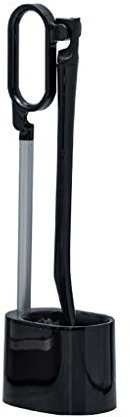 Brosse WC, Ckancjn Brosse De Nettoyage Accueil Hôtel Balayette WC Fournitures De Nettoyage Des Toilettes Brosse De Nettoyage (Couleur : Noir)