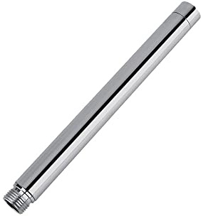 OHAOLYLE 8inch Shower Head Extension Arm,Stainless Steel Handheld Extender | Lowers Existing Shower Head Handheld,Shower Pipe Extender, Riser Rail Kit,Straight Silver Accessories for Bathroom