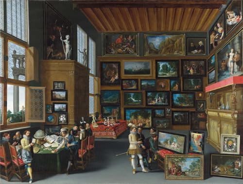 National Gallery 1000 Piece Jigsaw Puzzle - Cognoscenti in a Room hung with Pictures - Made In The UK - Incredibly Detailed - Hi-Def Image - 100% Recycled Puzzle Board