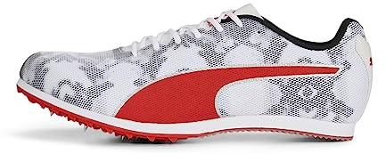 PUMA Evospeed Star 8 Leichtathletikschuh für Herren, Puma Schwarz-Puma-Weiß-Puma-Rot, 44.5 EU