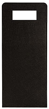 Ideen mit Herz Flaschentasche aus Filz | Geschenktasche für Flaschen | 17cm x 40cm | mit Tragehenkel | schwarz