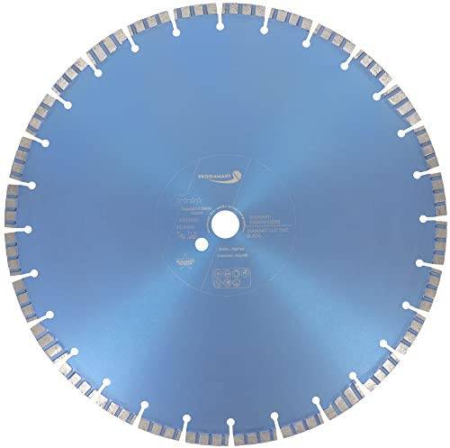 PRODIAMANT Diamant-Trennscheibe 400 mm x 25,4 mm Premium Asphalt Beton Trennscheibe lasergeschweist 400mm