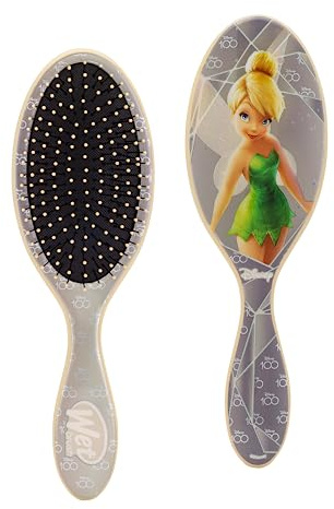 WetBrush Original Detangler Hair Brush with Ultra Soft Intelliflex Bristles to Gently Separate Knots With Ease, Does Not Rip Hair, For All Hair Types, Disney 100 Collection, Tinkerbell