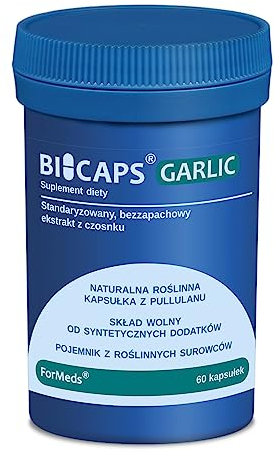 ForMeds - Bicaps Garlic - Knoblauch-Extrakt - Stärkung der Immunität - Nahrungsergänzungsmittel mit Pflanzenextrakten - Veganer - Vegetarier - 1 kapsel pro Tag - 60 kapseln