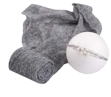 yufana Fotografie von Jungen für Neugeborene, Foto-Requisiten für Neugeborene, Zubehör für Baby-Fotografie, geeignet für Fotos und Vollmondpartys, Stirnband + Swaddle Wrap