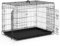 VOUNOT Hundekäfig Klappbar, Hundebox Auto Hundetransportkäfig mit Doppeltüren, 2 Transportgriffen & Bodenschale, XL 107x70x78cm, Schwarz