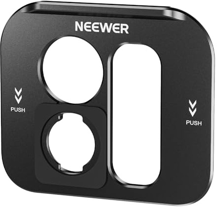 NEEWER T Series Lens Back Mount Plate, Rückplatte für iPhone 15 Pro & iPhone 15 Pro Max Phone Cage(PA023&PA024), Schnellspanner Montageadapter, kompatibel mit Moment T Series Mobile Objektive,PA034
