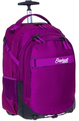 Elephant Schultrolley Rucksack Trolley Mädchen 12994 Wild Berry | Hero Signature Kinder Schule Schulrucksack mit Rollen Räder Trolly Rucksacktrolley Trolleyrucksack Auswahl Violett