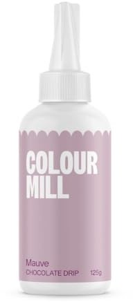 Colour Mill Choco Drip Schokoladen-Glasur, Mauve, 125g | Gebrauchsfertig, Perfekt für Drip Cakes, Schokoladenformen, Cake Pops, Macarons oder als Glasur über Eis und Keksen