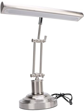 Akozon Klavierlampe, Touch-Steuerung, 3000 K Bis 6000 K, Stufenlose Helligkeitseinstellung, Augenfreundlich, 85 CRI, Notenpultleuchte Zum Lesen, Klavierspielen, Nachtlicht, (EU-Stecker)